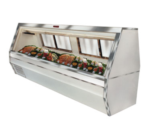 Howard-McCray 143" Full Service Fish/Poultry Case w/ Straight Glass - (1) Pan, 115v (SC-CFS35-12-LED)-cityfoodequipment.com