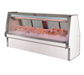 Howard-McCray 148 1/2" Full Service Fish/Poultry Case w/ Straight Glass - (6) Pans, 115v (SC-CFS34E-12-LED)-cityfoodequipment.com