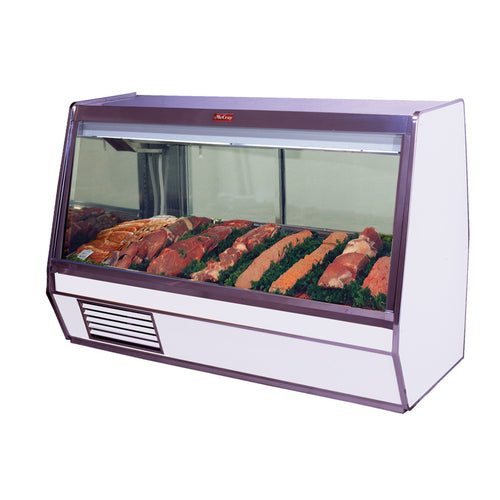 Howard-McCray 74" Full Service Red Meat Case w/ Straight Glass - (1) Level, 115v (SC-CMS32E-6-LED)-cityfoodequipment.com