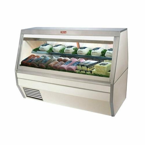 Howard-McCray 71" Full Service Deli Case w/ Straight Glass - (2) Levels, 115v (SC-CDS35-6-LED)-cityfoodequipment.com