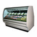 Howard-McCray 75-1/2" Full Service Deli Case w/ Curved Glass - (2) Levels, 115v (SC-CDS40E-6C-LED)-cityfoodequipment.com