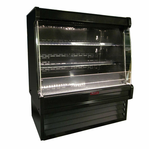 Howard-McCray 63" Vertical Produce Open Air Cooler w/ (2) Levels, 115/208-230v (SC-OP35E-5L-B-LED)-cityfoodequipment.com
