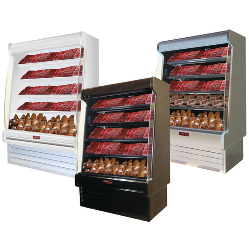 Howard-McCray 63" Vertical Open Air Cooler w/ (4) Levels, 115/208-230v (SC-OM35E-5S-S-LED)-cityfoodequipment.com