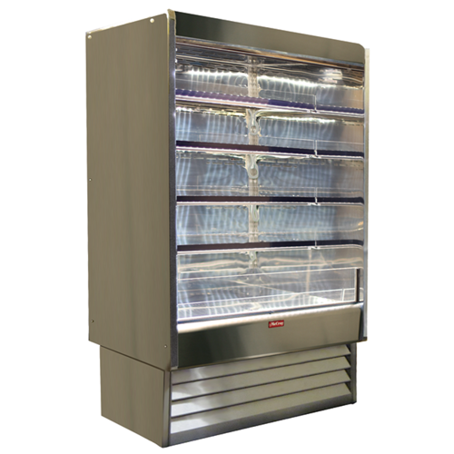 Howard-McCray 48" Vertical Open Air Cooler w/ (4) Levels, 115/208-230v (SC-OD35E-48-S-LED)-cityfoodequipment.com