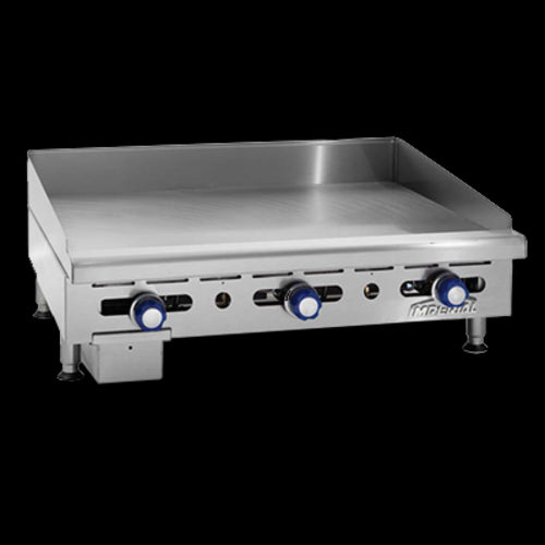 Imperial IMGA-2428 24" Gas Griddle w/ Manual Controls - 3/4" Steel Plate, Natural Gas-cityfoodequipment.com