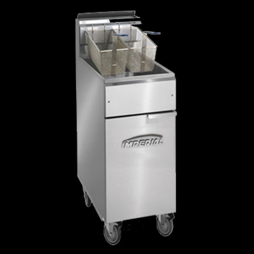 Imperial IFS-40-OP Gas Fryer - (1) 40 lb Vat, Floor Model, Natural Gas-cityfoodequipment.com