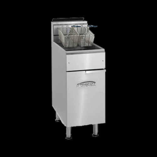 Imperial IFS-50 Gas Fryer - (1) 50 lb Vat, Floor Model, Natural Gas-cityfoodequipment.com