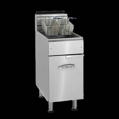 Imperial IFS-75 Gas Fryer - (1) 75 lb Vat, Floor Model, Natural Gas-cityfoodequipment.com
