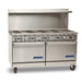 Imperial IR-10 60" 10 Burner Gas Range w/ (2) Standard Ovens, Natural Gas-cityfoodequipment.com