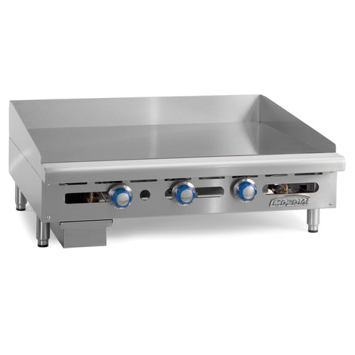 Imperial ITG-24 24" Gas Griddle w/ Thermostatic Controls - 1" Steel Plate, Natural Gas-cityfoodequipment.com