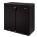 Infrico IMD-ERV25SD 35 3/8" Bar Refrigerator - 2 Swinging Solid Doors, Black, 115v-cityfoodequipment.com