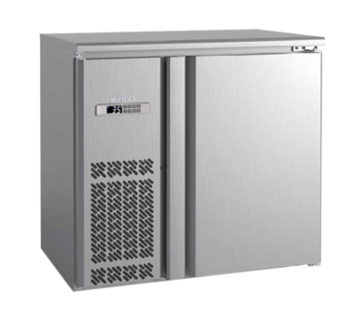 Infrico IMD-ERV36IISD 36 1/4" Bar Refrigerator - 1 Swinging Solid Door, Stainless, 115v-cityfoodequipment.com