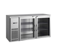 Infrico IMD-ERV60IIGD 60 3/4" Bar Refrigerator - 2 Swinging Glass Doors, Stainless, 115v-cityfoodequipment.com