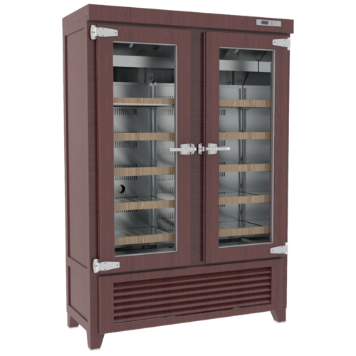 Infrico IMD-EVV49R2G 54 1/2" Two Section Wine Cooler w/ (1) Zone, 180 Bottle Capacity, 115v-cityfoodequipment.com