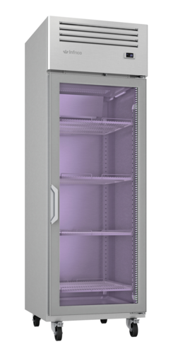 Infrico IRR-AGB23CR 27" One Section Reach In Refrigerator, (1) Right Hinge Glass Door, 115v-cityfoodequipment.com