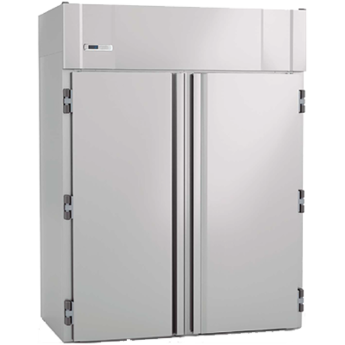 Infrico IRR-AGB96RI 71 5/8" Two Section Roll In Refrigerator, (2) Left/Right Hinge Glass Doors, 115v-cityfoodequipment.com