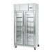 Infrico IRR-AGN600CR 38 3/8" Two Section Reach In Refrigerator, (2) Left/Right Hinge Glass Doors, 115v-cityfoodequipment.com