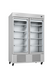 Infrico IRR-AN49BTCR 54 1/2" AN Series Two Section Reach In Freezer, (2) Left/Right Hinge Glass Doors, 115v-cityfoodequipment.com