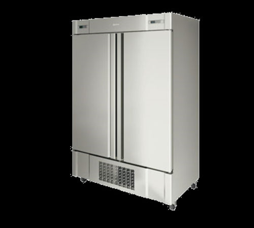 Infrico IRR-AN49MX 54 1/2" Two Section Commercial Combo Refrigerator Freezer - Solid Doors, Dual Temp, 115v-cityfoodequipment.com