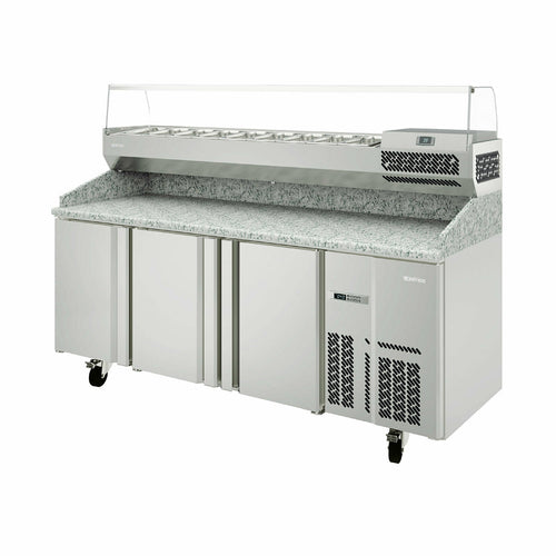 Infrico IRT-MPG1980-COMBO 78" MPG Series Pizza Prep Table w/ Refrigerated Base, 115v-cityfoodequipment.com