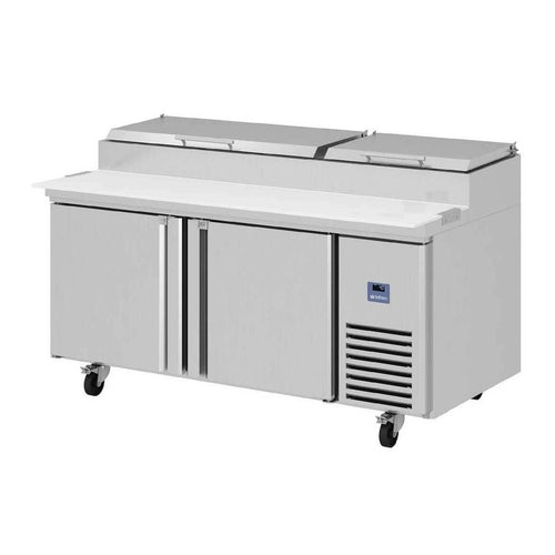 Infrico IRT-MR67EN 67 3/8" MR Series Pizza Prep Table w/ Refrigerated Base, 115v-cityfoodequipment.com