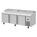 Infrico IRT-MR93EN 93 1/4" MR Series Pizza Prep Table w/ Refrigerated Base, 115v-cityfoodequipment.com