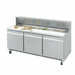 Infrico IRT-UC72P 72 5/8" UC Series Sandwich/Salad Prep Table w/ Refrigerated Base, 115v-cityfoodequipment.com