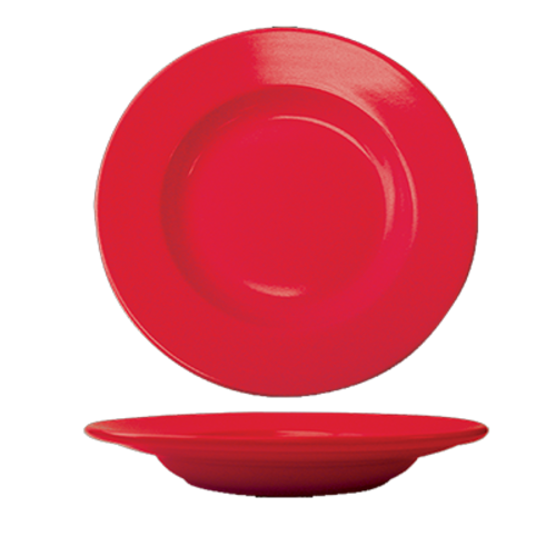 ITI 18 oz Round Cancun™ Pasta Bowl - Ceramic, Crimson Red (CA-120-CR)-cityfoodequipment.com