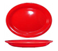 ITI 10 3/8" x 7 1/4" Oval Cancun™ Platter - Ceramic, Crimson Red (CA-12-CR)-cityfoodequipment.com