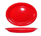 ITI 12 1/2" x 9" Oval Cancun™ Platter - Ceramic, Crimson Red (CA-14-CR)-cityfoodequipment.com