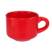 ITI 7 oz Cancun™ Cup - Ceramic, Crimson Red (CA-23-CR)-cityfoodequipment.com