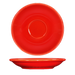 ITI 5 1/8" Round Cancun™ A.D. Saucer - Ceramic, Crimson Red (CA-36-CR)-cityfoodequipment.com