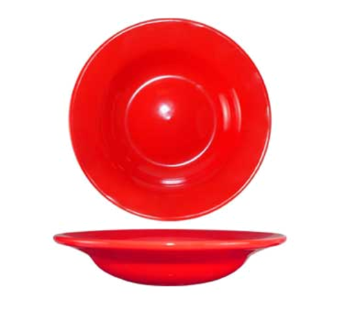 ITI 10 oz Round Cancun™ Soup Bowl - Ceramic, Crimson Red (CA-3-CR)-cityfoodequipment.com
