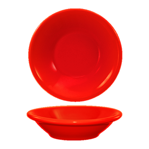 ITI 5 oz Round Cancun™ Fruit Bowl - Ceramic, Crimson Red (CAN-11-CR)-cityfoodequipment.com