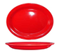 ITI 13 1/4" x 10 3/8" Oval Cancun™ Platter - Ceramic, Crimson Red (CAN-14-CR)-cityfoodequipment.com