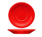 ITI 5 1/2" Round Cancun™ Saucer - Ceramic, Crimson Red (CAN-2-CR)-cityfoodequipment.com