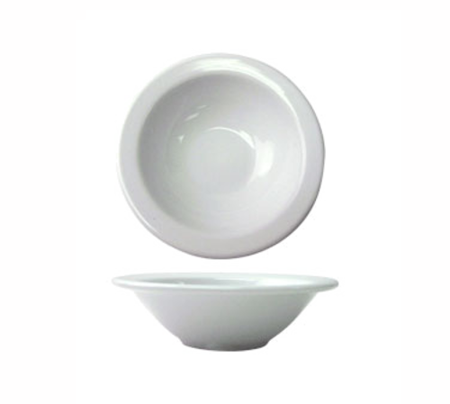 ITI 10 1/2 oz Round Bristol™ Fruit Bowl - Porcelain, Bright White (BL-15)-cityfoodequipment.com