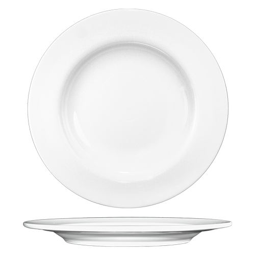 ITI 5 3/8" Round Bristol™ Plate - Porcelain, Bright White (BL-5)-cityfoodequipment.com