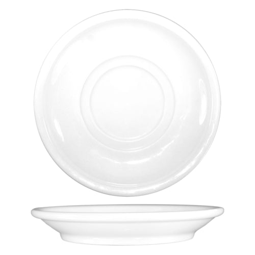 ITI 5 1/2" Round Brighton™ Saucer - Porcelain, European White (BR-2)-cityfoodequipment.com