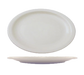 ITI 15 1/2" x 11 3/4" Oval Brighton™ Platter - Porcelain, European White (BR-51)-cityfoodequipment.com