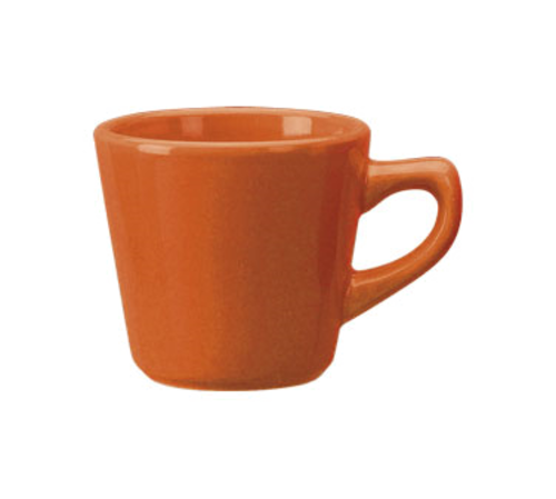 ITI 7 oz Cancun™ Cup - Ceramic, Orange (CA-1-O)-cityfoodequipment.com