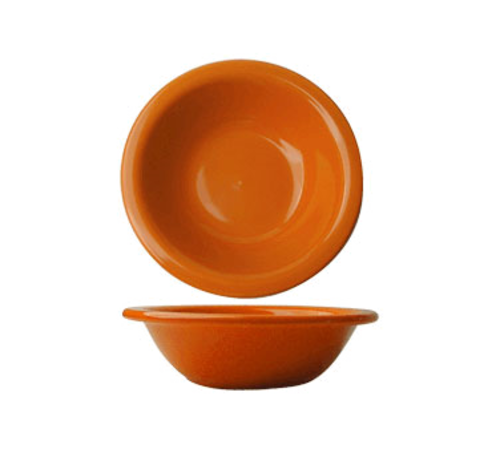 ITI 13 oz Round Cancun™ Grapefruit Bowl - Ceramic, Orange (CA-10-O)-cityfoodequipment.com