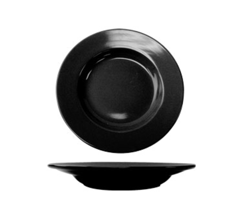 ITI 18 oz Round Cancun™ Pasta Bowl - Ceramic, Black (CA-120-B)-cityfoodequipment.com