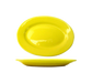 ITI 11 1/2" x 8 1/4" Oval Cancun™ Platter - Ceramic, Yellow (CA-13-Y)-cityfoodequipment.com