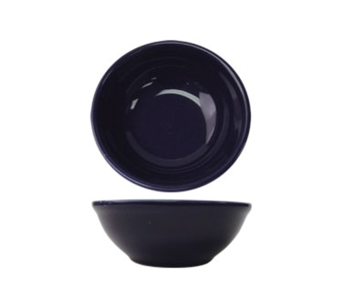 ITI 13 oz Round Cancun™ Oatmeal/Nappie Bowl - Ceramic, Cobalt Blue (CA-15-CB)-cityfoodequipment.com