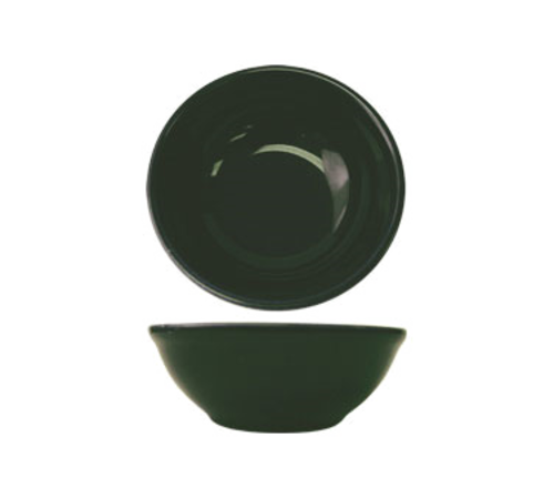 ITI 13 oz Round Cancun™ Oatmeal/Nappie Bowl - Ceramic, Green (CA-15-G)-cityfoodequipment.com