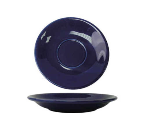 ITI 6" Round Cancun™ Saucer - Ceramic, Cobalt Blue (CA-2-CB)-cityfoodequipment.com