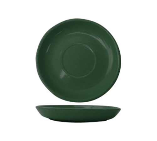 ITI 6" Round Cancun™ Saucer - Ceramic, Green (CA-2-G)-cityfoodequipment.com