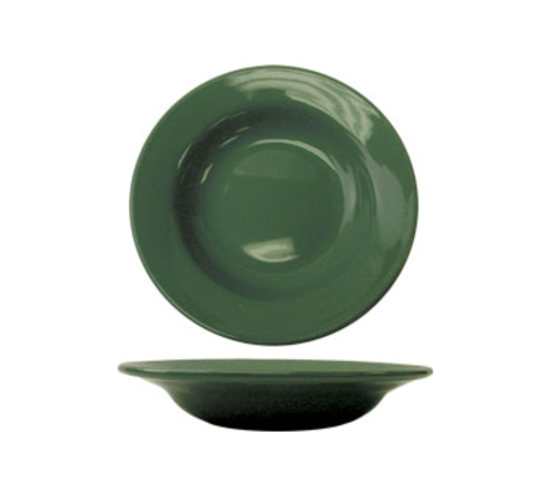 ITI 10 oz Round Cancun™ Soup Bowl - Ceramic, Green (CA-3-G)-cityfoodequipment.com