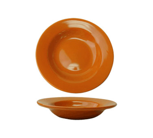 ITI 10 oz Round Cancun™ Soup Bowl - Ceramic, Orange (CA-3-O)-cityfoodequipment.com